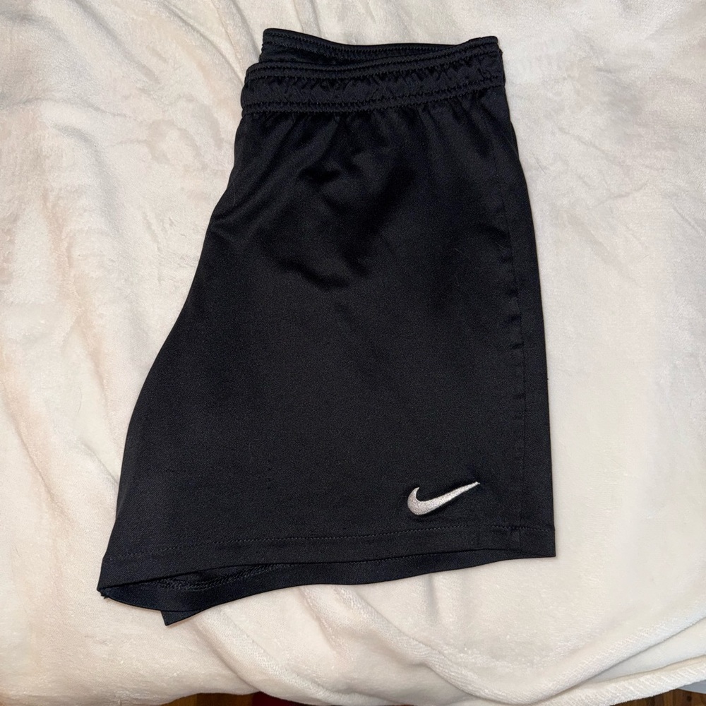 Black Nike soccer shorts